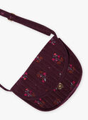 Black shoulder bag with flowery print child girl BOUDRETTE / 21H4PFQ1BESD302