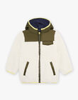 Reversible khaki hooded jacket DIVESTAGE / 22H3PGV3GIP604