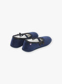 Midnight blue ballerina slippers GLYBALETTE / 23F10PF61CHP070