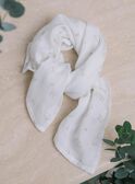 Vanilla animal print diaper in double cotton gauze FULUBIN / 23E0AGY1LAN114