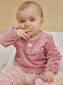 Pink trompe-l'oeil onesie GELIORA / 23H5BF22GRE312