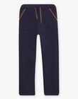 Navy blue fleece jogging suit DAJUSAGE / 22H3PGE4PANC205