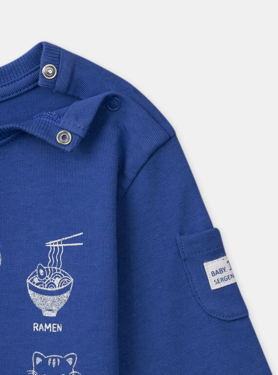 Blue TEE SHIRT LS MACONNOR / 25E1BG81TMLC209