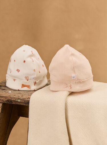 Light rose NEWBORN BEANY NOUR / 25H0AF21BNA318