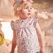 Baby girl's chalky jacquard fancy print outfit