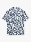 Navy blue floral-print shirt KROCHEMAGEM / 24E3GHT1CHM070