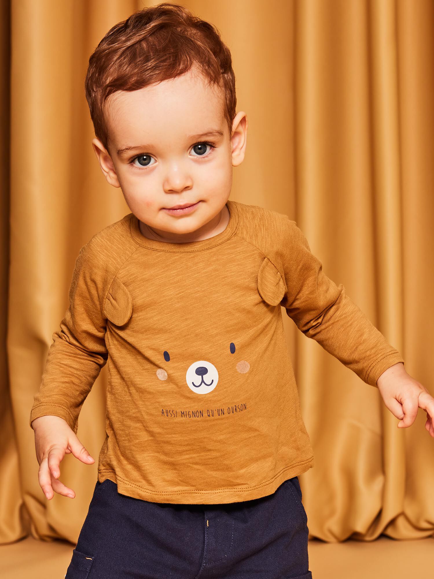 Baby boy mustard shirt outlet
