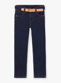 Baby boy dark blue jeans with belt BIDISAGE / 21H3PGJ1JEAP270