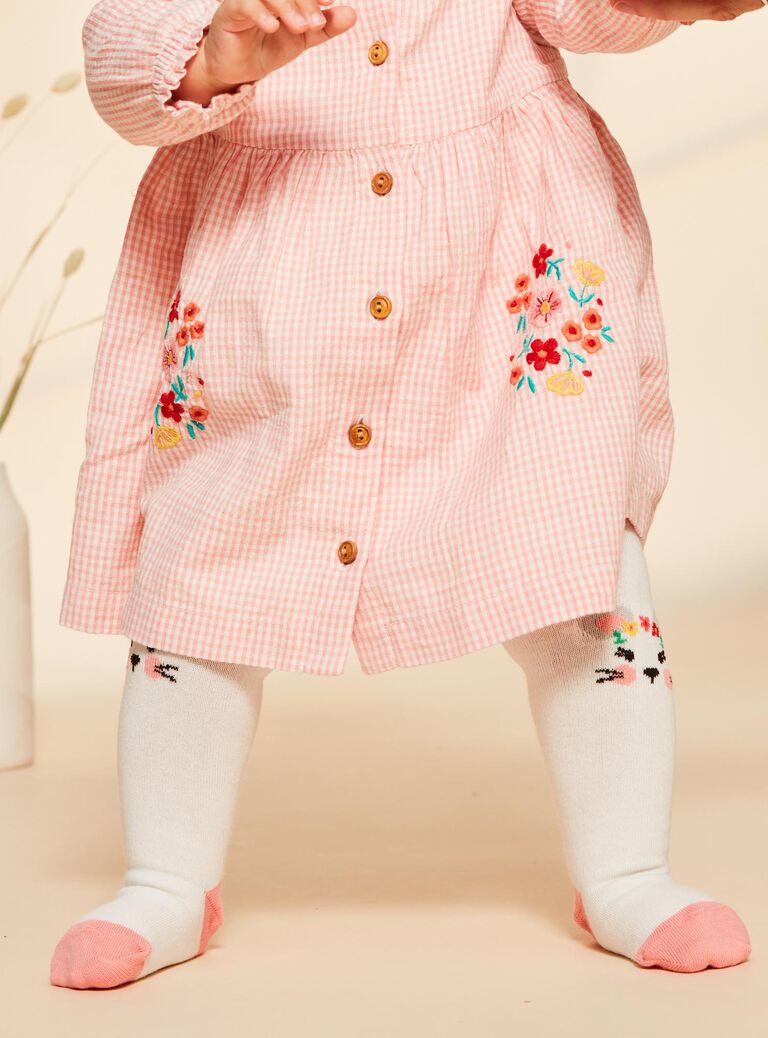 Tights ecru jacquard mouse FADIANA / 23E4BFB1COL001