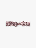 Burgundy floral print headband DAKOKO / 22H4BFR1BAN709