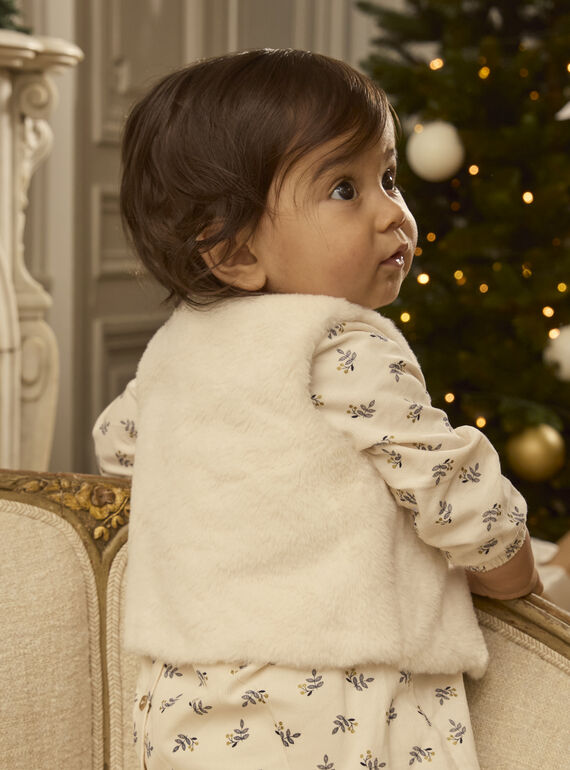 Ivory CARDIGAN WHITHOUT SLEEVES LATIFENE / 24H1BFT1CSM005