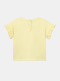 Yellow floral T-shirt KOUETTE / 24E2PFD1TMCB104