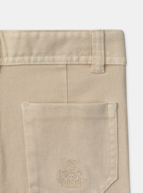 Light beige PANTS MEDIAGE / 25E3PG81PAN806