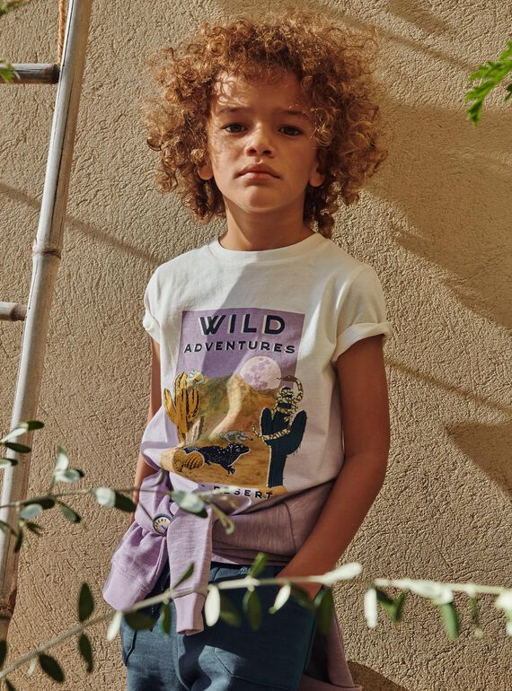 Tie and dye T-shirt with desert patterns FLAMIAGE / 23E3PGO2TMC001