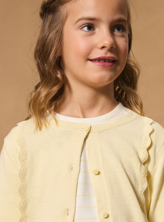 Yellow CARDIGAN MIXCAETTE 3 / 25E2PF51CARB102