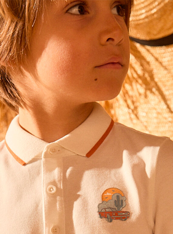 White POLO SHIRT MLOPOAGE / 25E3PGP1POL000