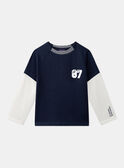 Navy TEE SHIRT LS LAEFAGE / 24H3PGP1TML070