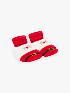 Baby boy's faux fur Santa slippers BUIPAT / 21H5BGI1CHPF518