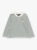 Ecru striped polo shirt GAPAUL / 23H1BGQ1POL001