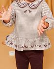 Baby girl blouse and legging set in fleece DAKORALIE / 22H1BFR1ENS006