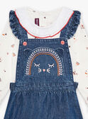 Baby girl denim bodysuit and dress set CABRIGITTE / 22E1BF71ENSP274