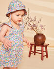 Ecru jumpsuit with floral print FASOLENNE / 23E1BFS1CBL001