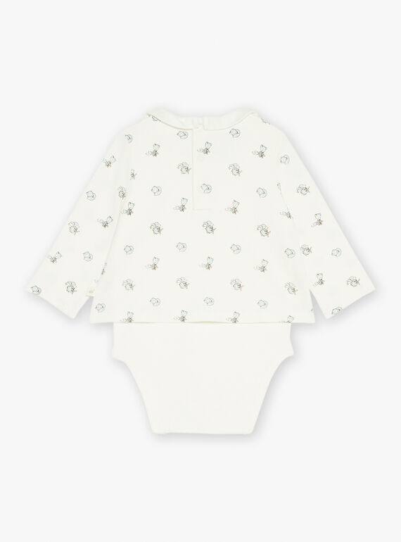 Ecru bodysuit, cardigan and leggings GOCHEN / 23H0CGL1ENS001