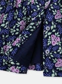Navy blue floral print dress KAFLORENCE / 24E1BFL2ROB070