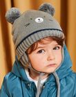 Grey knitted animal face hat DIOSON / 22H4BGM2BON942