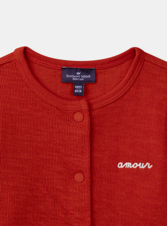 Red CARDIGAN MAURINE / 25E1BFQ1CAR050