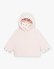 Reversible velvet jacket with pink hood baby girl 22H0CF12VES307