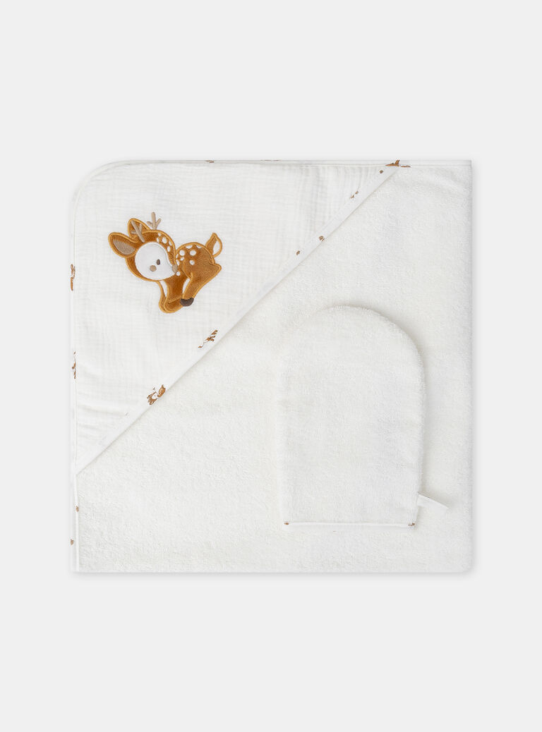 Off white HOODED BATH TOWEL - (BATH) MITT NOVICA / 25H0AM21POI001