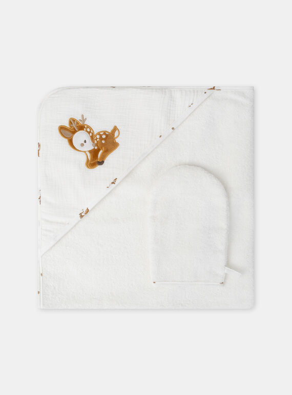 Off white HOODED BATH TOWEL - (BATH) MITT NOVICA / 25H0AM21POI001