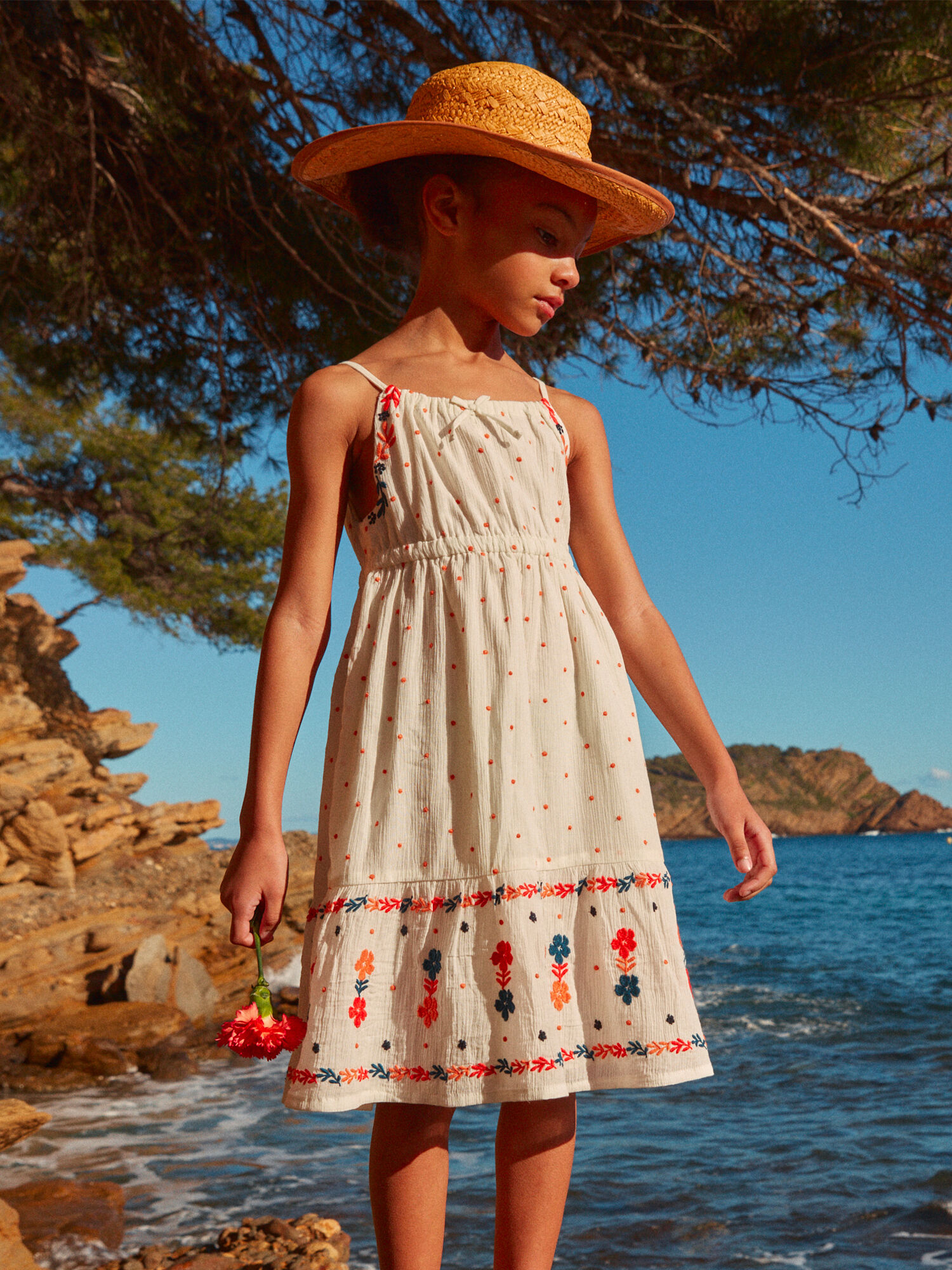 Off white SUNBATHING DRESS Girl Sergent Major