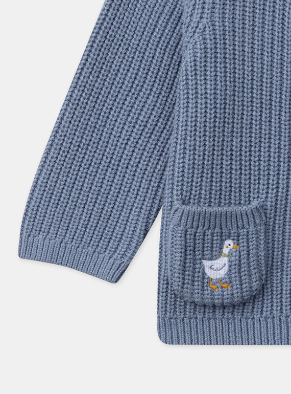 Greyish blue CARDIGAN NAKINAN / 25H1BGQ1CAR205