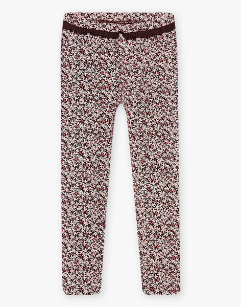 Legging with floral print DUFLOETTE / 22H4PFR1CAL709