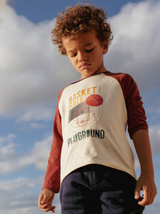 Child boy basketball t-shirt CABIAGE / 22E3PG71TML005