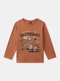 Orange TEE SHIRT LS MADALAGE / 25E3PG73TMLE405