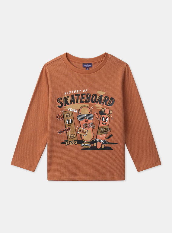 Orange TEE SHIRT LS MADALAGE / 25E3PG73TMLE405