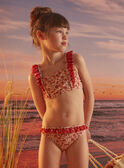 Melon swimsuit set with floral print KLUPAETTE / 24E4PFG3D4LE403