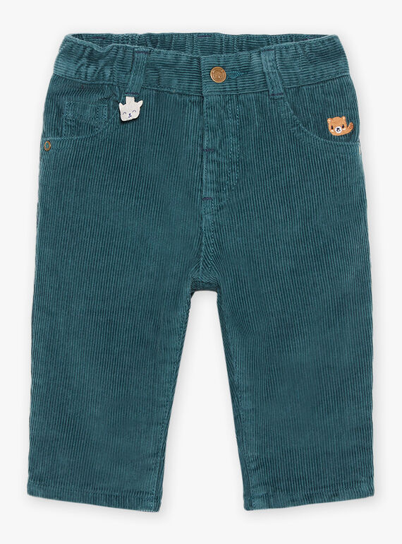 Duck blue corduroy pants DANOE / 22H1BGU2PAN714