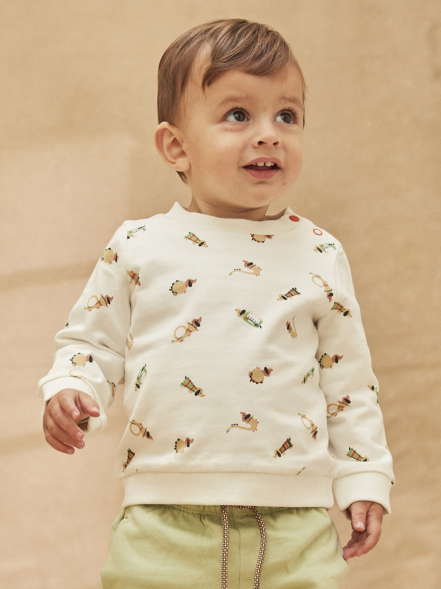 Baby boy store white jumper