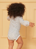 Blue and ecru bodysuit and pinafore dress set LACELIA / 24H1BFJ1ENS001