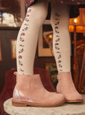 Off-white tights with floral pattern GUCULETTE / 23H4PFH1COL001