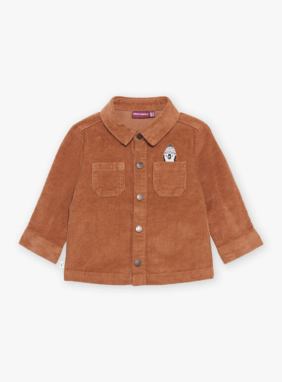 Brown corduroy overshirt DASEAN / 22H1BGY1SCH804