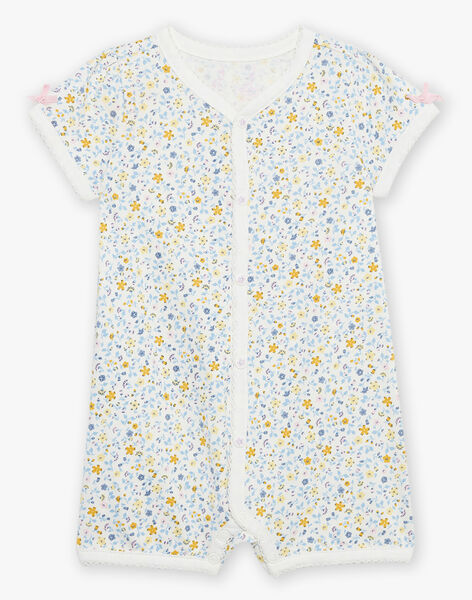 Off white jumpsuit with flower print FEGIU / 23E5BF31GRE001