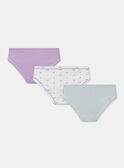 Turquoise BRIEFS / PANTY RIB MLITRETTE / 25E5PF42SLR202
