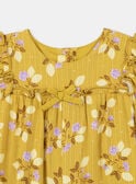 Yellow jumpsuit with a nature-inspired print KALUCIE / 24E1BFD1CBL107