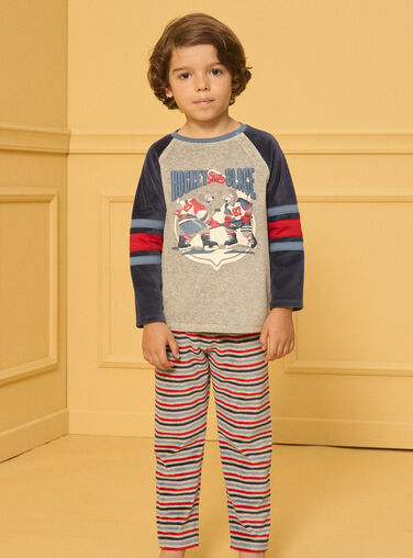 Heather grey PYJAMA LECHOAGE / 24H5PG41PYJ943