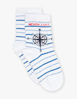 Navy and white striped socks FOSOLAGE / 23E4PGC1SOQ000